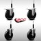 Service Caster 5'' SS Phenolic Swivel 3/4'' Expand Stem Caster Set 2 Total Lock Brakes, 4PK SCC-SSEXTTL20S514-PHS-2-S-2-34 - alternate 3